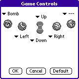 Controls screen